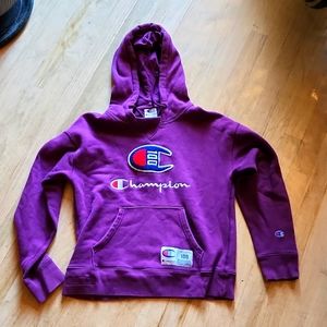 Women's Purple Champion Hoodie Medium